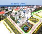 Bán đất góc 2 mặt tiền Hải Ninh, 138m² đất ở, giá 780 triệu, cách biển 5 phút đi bộ