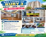 🏠 BÁN CHUNG CƯ RUBY 3 – 48M² – 2PN – 2WC – TẦNG CAO – CÓ SỔ