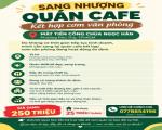 SANG NHƯỢNG QUÁN CAFE KẾT HỢP CƠM VĂN PHÒNG – MẶT TIỀN CÔNG CHÚA NGỌC HÂN, HCM