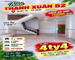 Bán nhà 3 tầng 60m2 (6x10m) 4PN Hà Huy Giáp TX52 Q12 HXH thông chỉ 4.4tỷ