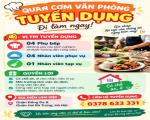 NHÂN VIÊN QUÁN CƠM VĂN PHÒNG – ĐI LÀM NGAY - TẠI ĐỐNG ĐA và HAI BÀ TRƯNG, HÀ NỘI
